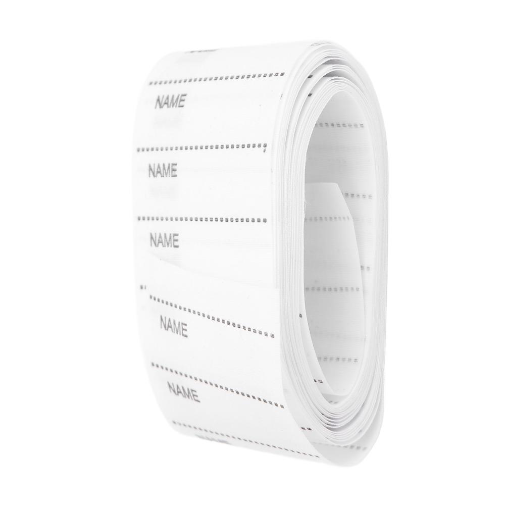 200pcs Iron On Woven Name Labels White Sew on Name Tags Iron On Clothing Labels For School Uniforms
