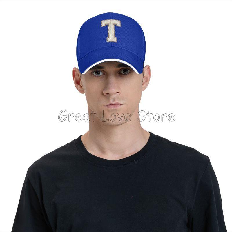 Yellow Letter T Print Adjustable Baseball Cap Men Women Snapback Caps Unisex Fashion Street Tide Sunscreen Hat Dropshipping