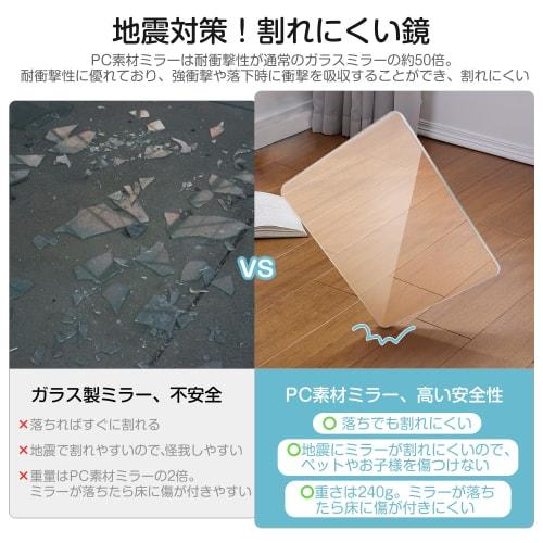 Rebebe Anti-Fog Bathroom Mirror: Magnetic, Shatterproof, Earthquake-Resistant, Strong Magnetic Adsorption, Suitable for Rental Properties, Flexible In