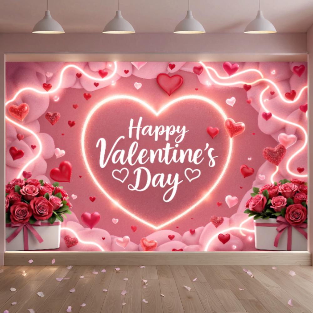Party Supplies Large-size Decorations Banner Lightweight Valentine’s Decor For Valentine’s Day Gift Celebration