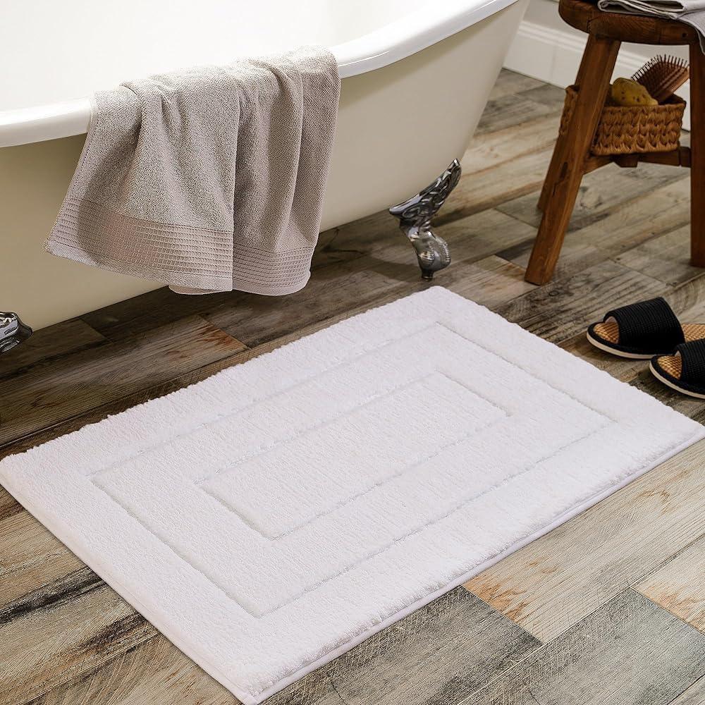 Absorbent Quick-Dry Bathroom Mat Set: 3-Piece Toilet & Washbasin Pads