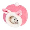Hamster Cave Bed Cute Animal Design Pets Mini House Cozy Winter Sleeping Nest Warm