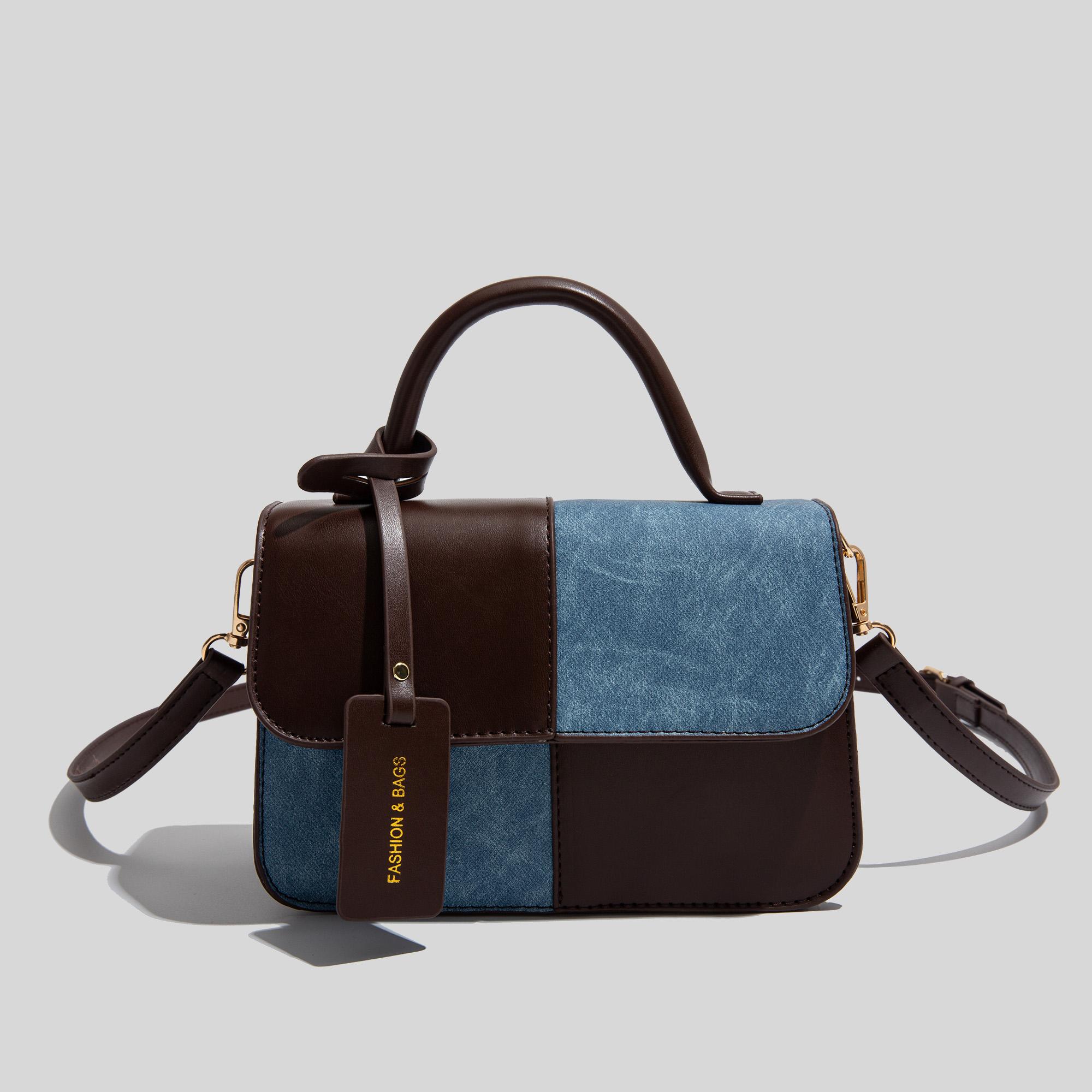 

Дизайнерская женская сумка, летняя новая сумка через плечо из искусственной кожи с магнитной кнопкой в стиле ретро, универсальная повседневная сумка через плечо (20cm<Max Length<30cm)