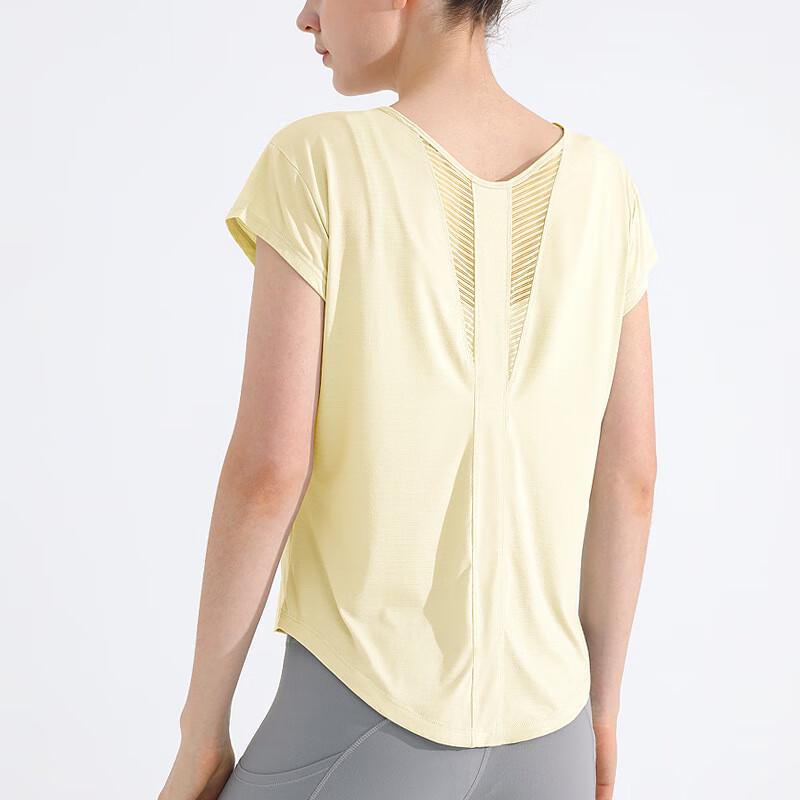 Women s Quick-Dry Sport Short Sleeve Yoga Top L