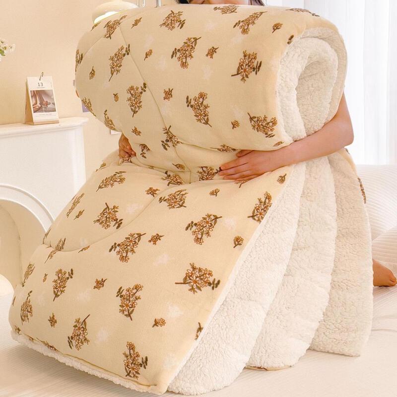 

Xihe Solid Color Lamb Velvet Winter Quilt