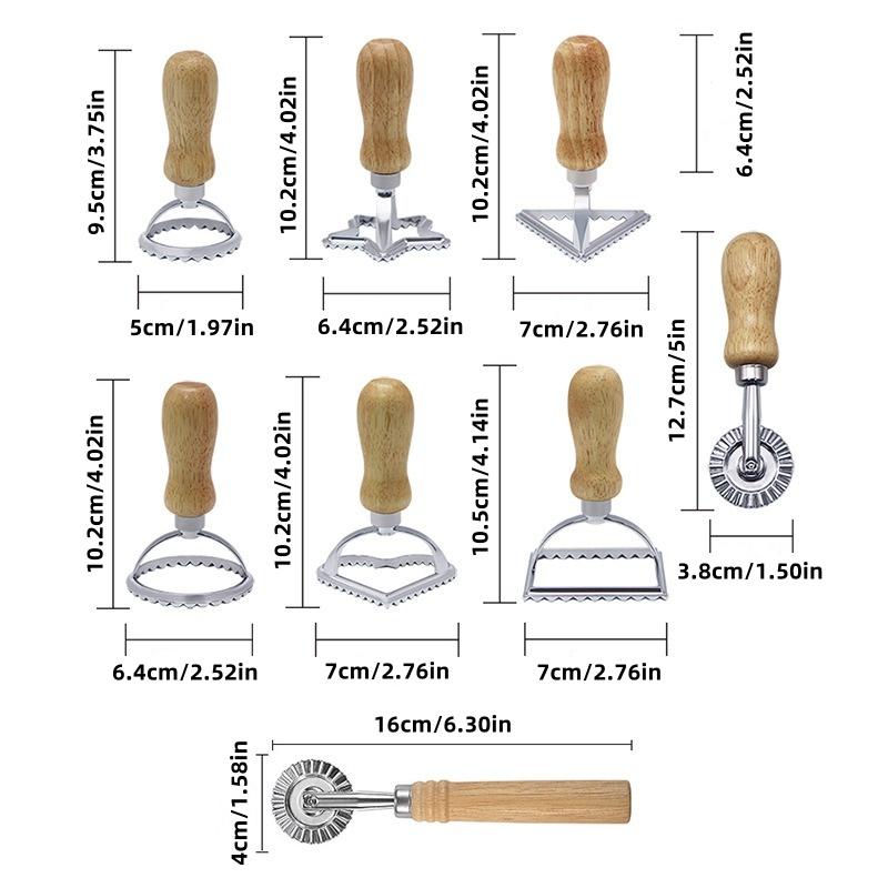 1pcs Baking Cookie Cutter Biscuit Maker Mold Pizza Cutting Wheel Tools MouldsAluminium Alloy Ravioli Pasta Tools Square Cutters