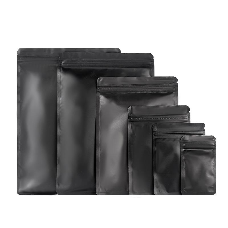 Anti-Oxidation Kleine Schwarze Mattierte Selbstversiegelnde Beutel für Schmuck, Ohrringe, Figuren und Blind Boxen