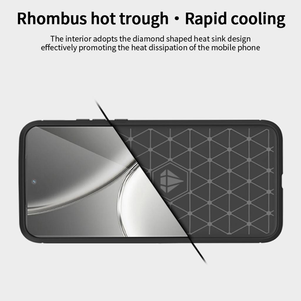 MOFI JK TPU Series-1 For Realme GT 6 5G/GT 6T 5G Case Carbon Fiber Texture Slim TPU Cover