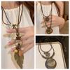 Tassel Ethnic Style Wooden Necklace Wood Bohemian Style Necklace Sweet Long Sweater Chain  Gift