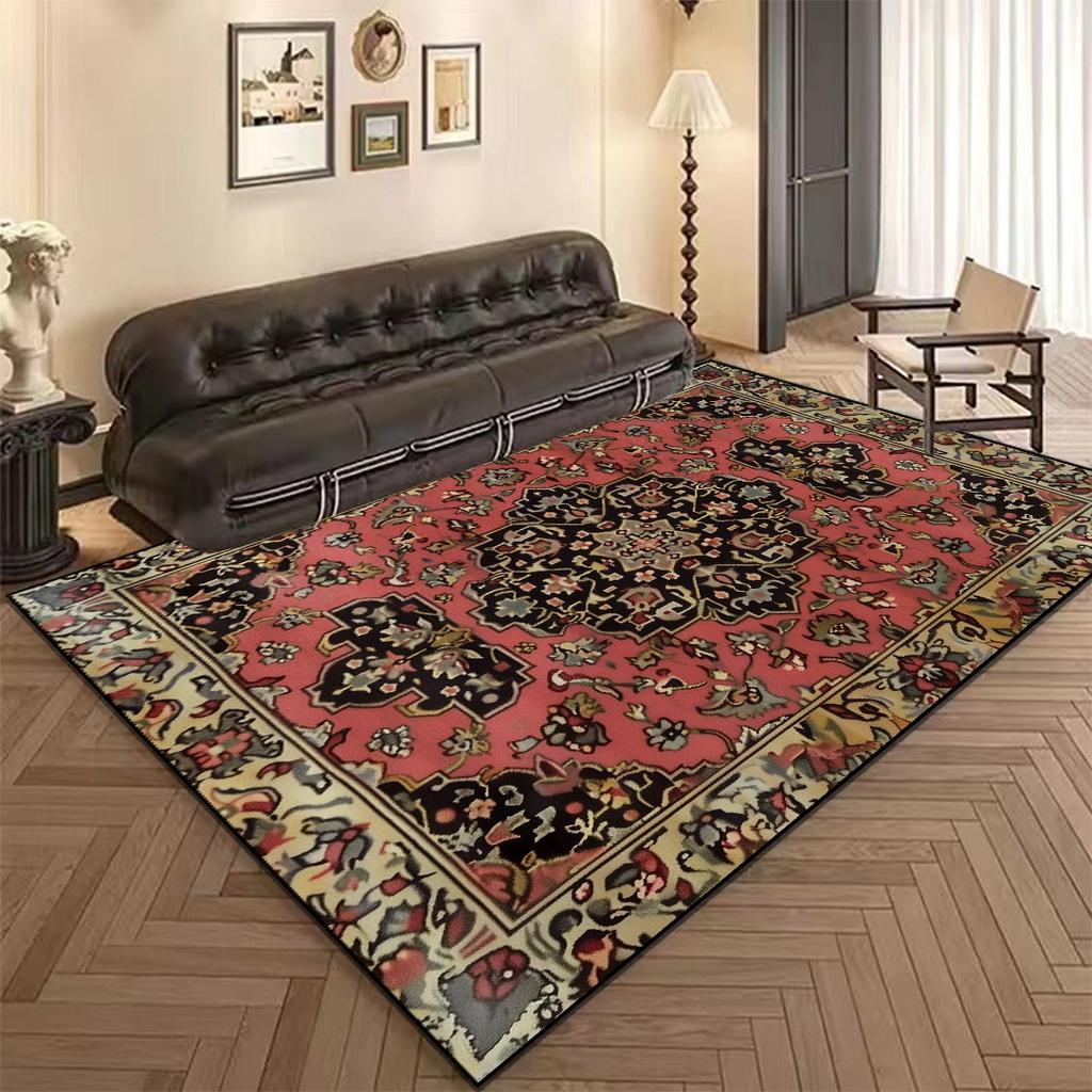 Large Area Persia Carpet Living Room Retro Decoration Sofa Table Area Rugs for Bedroom Lounge Non-slip Floor Mat Washable Tapete