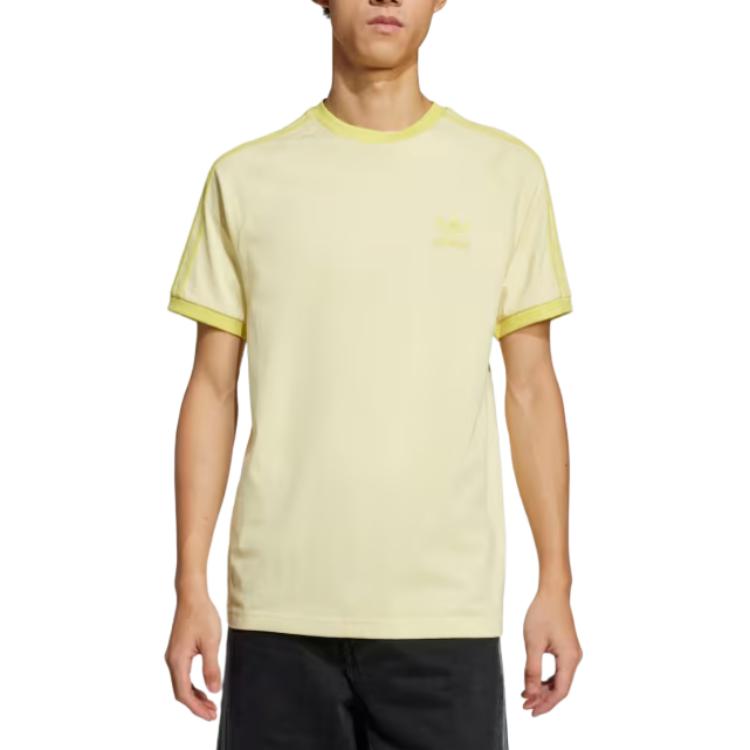 adidas Originals T Shirt Men's Pink Yellow JN7021