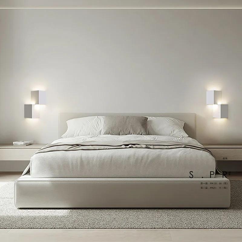 Square Three-dimensional Wall Lamp LED Bedside Lamps Hoom Decor Fixture Living Room TV Background Night Lantern Hotel Corridor