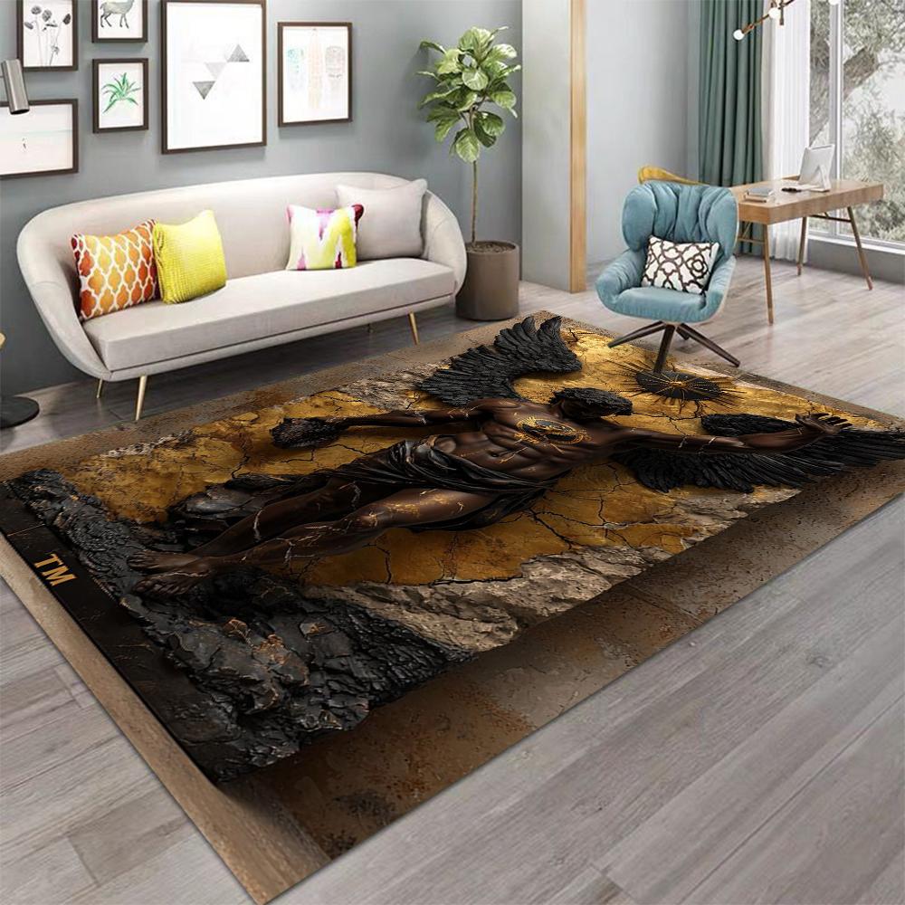 Joker Theme Playing Card Carpet Multi Color Suit Design Large Non Slip Rug for Poker Game Room Home Decor Mat