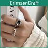 Charming 925 Silver Ring For Women With Playful Smiley Face Design Perfect For Gifts And Casual Wear