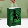 12 PCS Printed Gift Bags for Soccer Events Large Capacity Paper Packs with Handles  Gift
