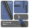Pentonic 0.7mm Gel Pen & Refill Combo Pack | Blue Ink | 10 Pens + 10 Refills for Office, Home & School