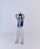 Peulleoti Cut Line Wide Sweatpants (Beige)