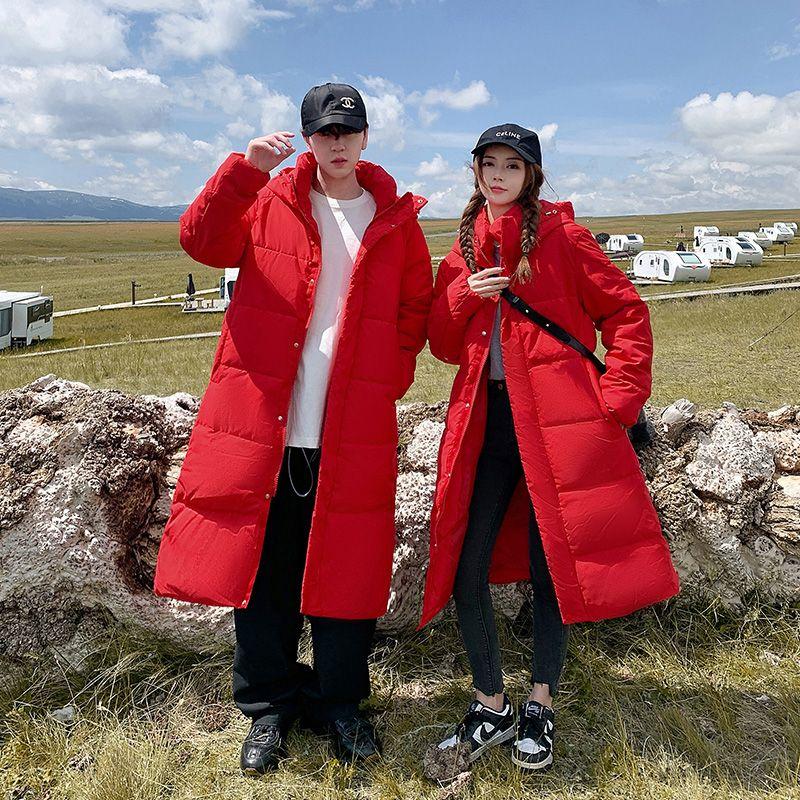 Winter Loose Down Cotton-padded Jacket Women's Medium and Long Thickened Loose Casual Warm Cotton-padded Jacket Coat