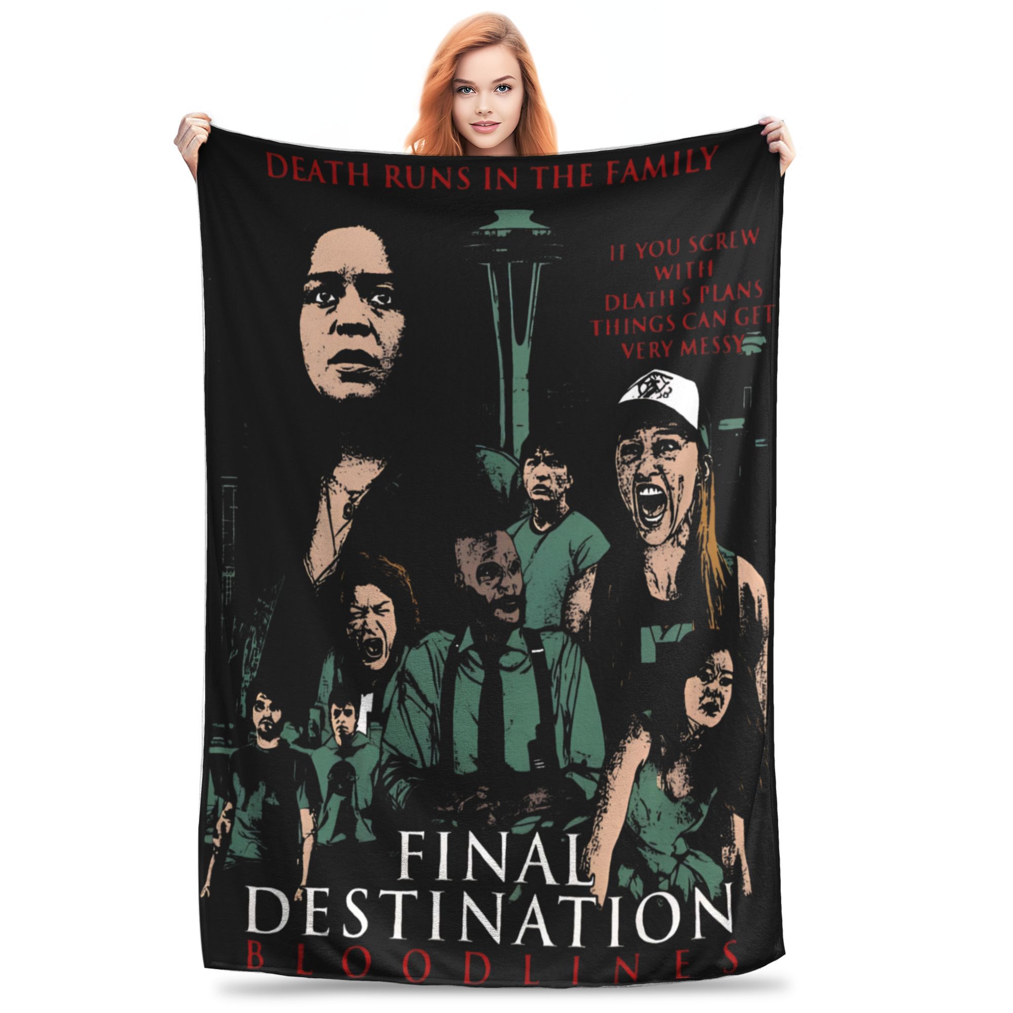 

Final Destination Bloodlines Blankets Super Soft Velvet Healing Present Throw Blanket Quilt 130x150cm