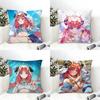 Genshin Impact Nilou Cushion Cover Eco Linen Pillow Case DoubleSided Print Breathable Durable Zipper Home Decor Gift