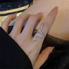 Snake Shaped Design Ring Female, The Niche Design Cool Wind High-Grade Open Index Finger Ring