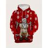 Full Print Christmas Santa Claus Elk Hoodie New In Men Women Casual Pullovers Sweatshirts Clothes Xms Gift Snowman Pullovers