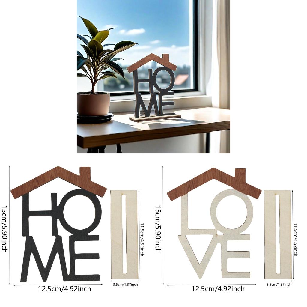 Love Wooden Ornament With Handcrafted Design For Kitchen And Bedroom Decor