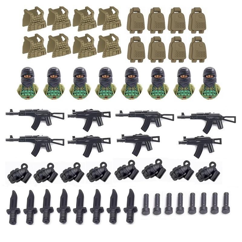 

8PCS/lots Specia Force Soldiers SWAT Weapon Building Blocks Kit Bricks Набори Модель Дитячі іграшки