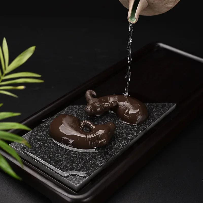 Yixing Purple Clay Tea Pet Bull Spirit Sky Zodiac Crafts Decoration Bullfighting Blessing Decoration Sculpture Tea Ceremony