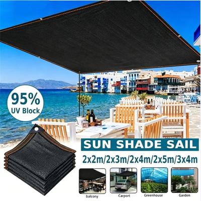 Sunscreen Net Thickened Sunshade Net, With Holes, UV Protection, Suitable For Balconies, Gardens, Swimming Pools, Heat-resistant And Durable.