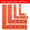 Plastic Right Angle Ruler Holder 90°Auxiliary Positioner Tool Overline L-Shaped Spacer Fixed Angle Gripper Woodworking Tools