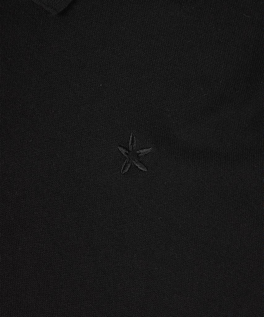 PANICALE Black Viscose Blend Polo Knit