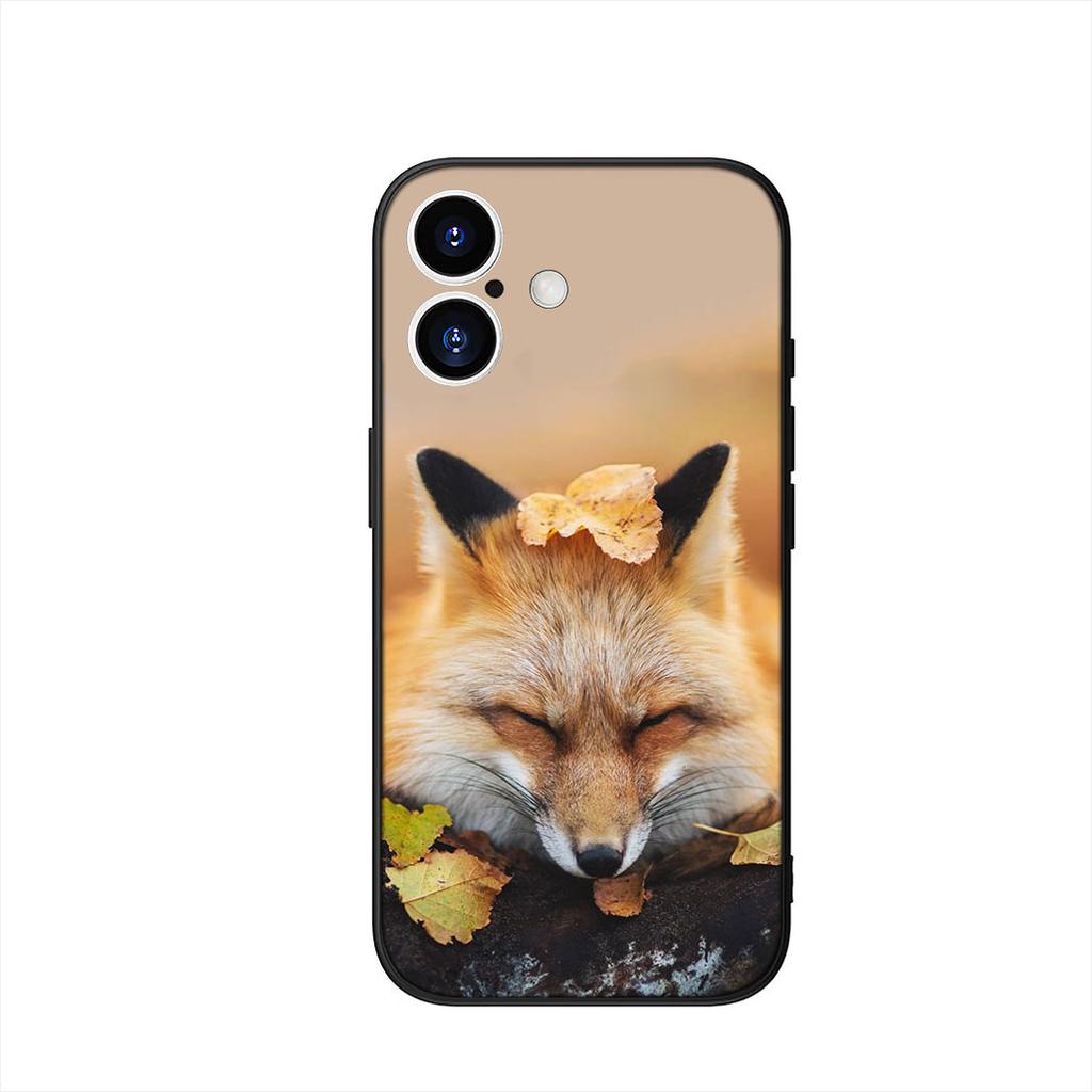 Phone Cover for Apple iPhone 17 16 15 11 Pro XS Max XR 6 7 8 Plus + SE 2020 5 16E Case Anime fox funny foxs cute Casing