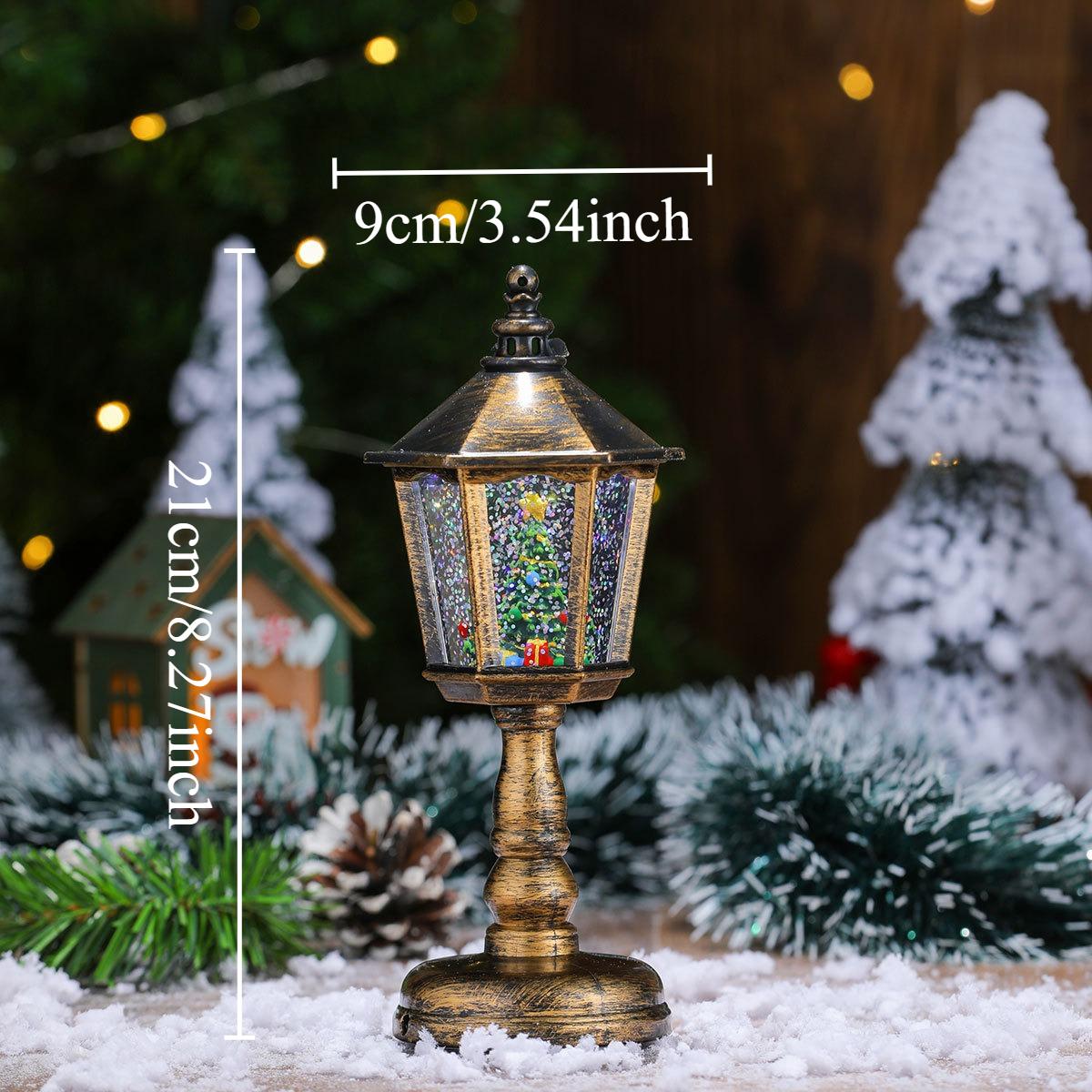 

1Pcs Christmas Decorations Light Up Musical Water Lamp Night Light Creative Gifts for Holiday Festive Atmosphere
