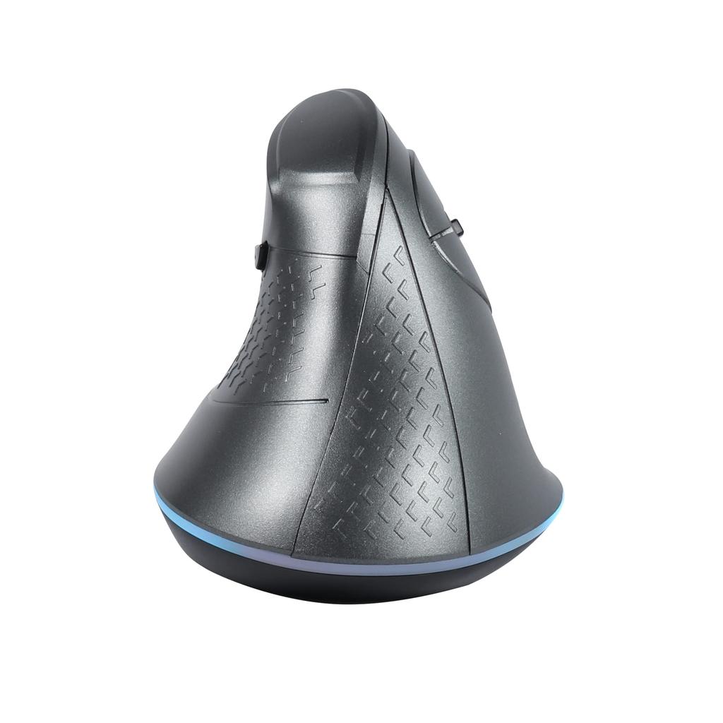 USB Wireless Bluetooth Rechargeable Vertical 7 Vertical Compatible with iOS 13 and and Microsoft Gray 2.4GHz 5.1 Mouse, Quiet, Buttons, Ergonomic,