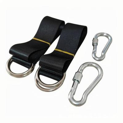 2-Pack Outdoor Hammock & Swing Suspension Straps with Buckles - Portable Tree Tie-Down Webbing Connectors.