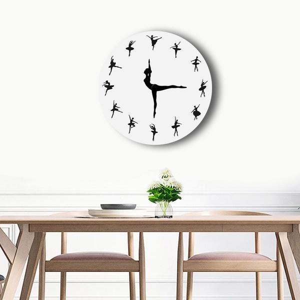 New 1x Dance Ballet Creation Wall Clock Home Decor Wall Decor