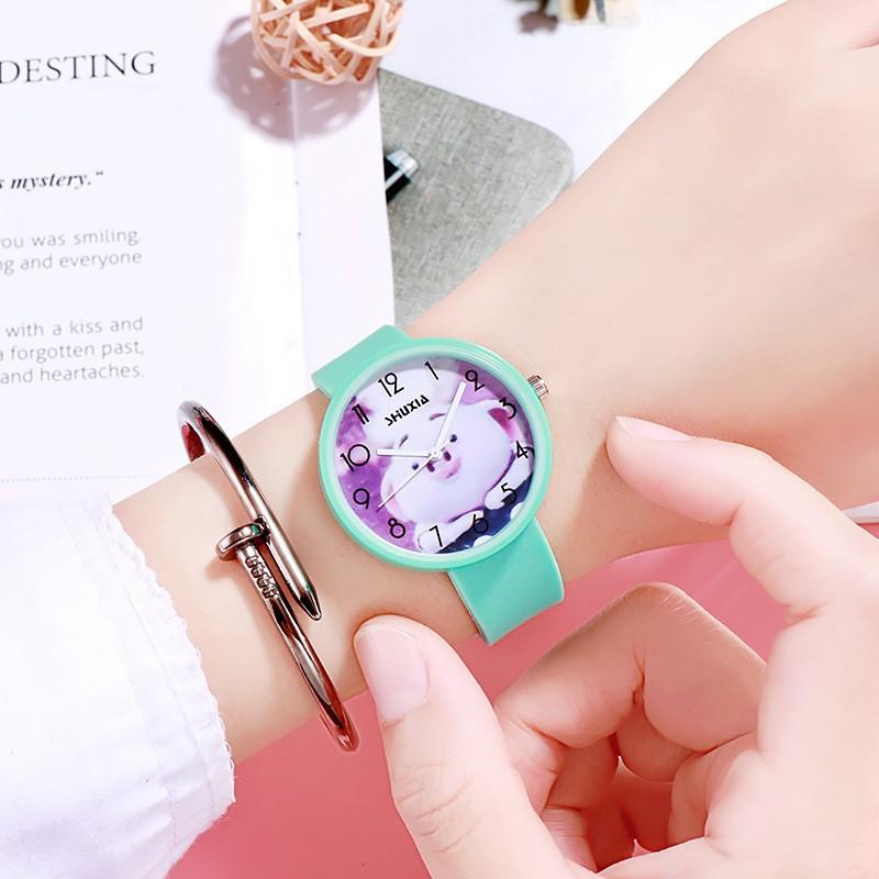 Watch Niche Jelly Candy Primary School Students Versatile Pink Simple Junior High School Cute Fashion Quartz Watch