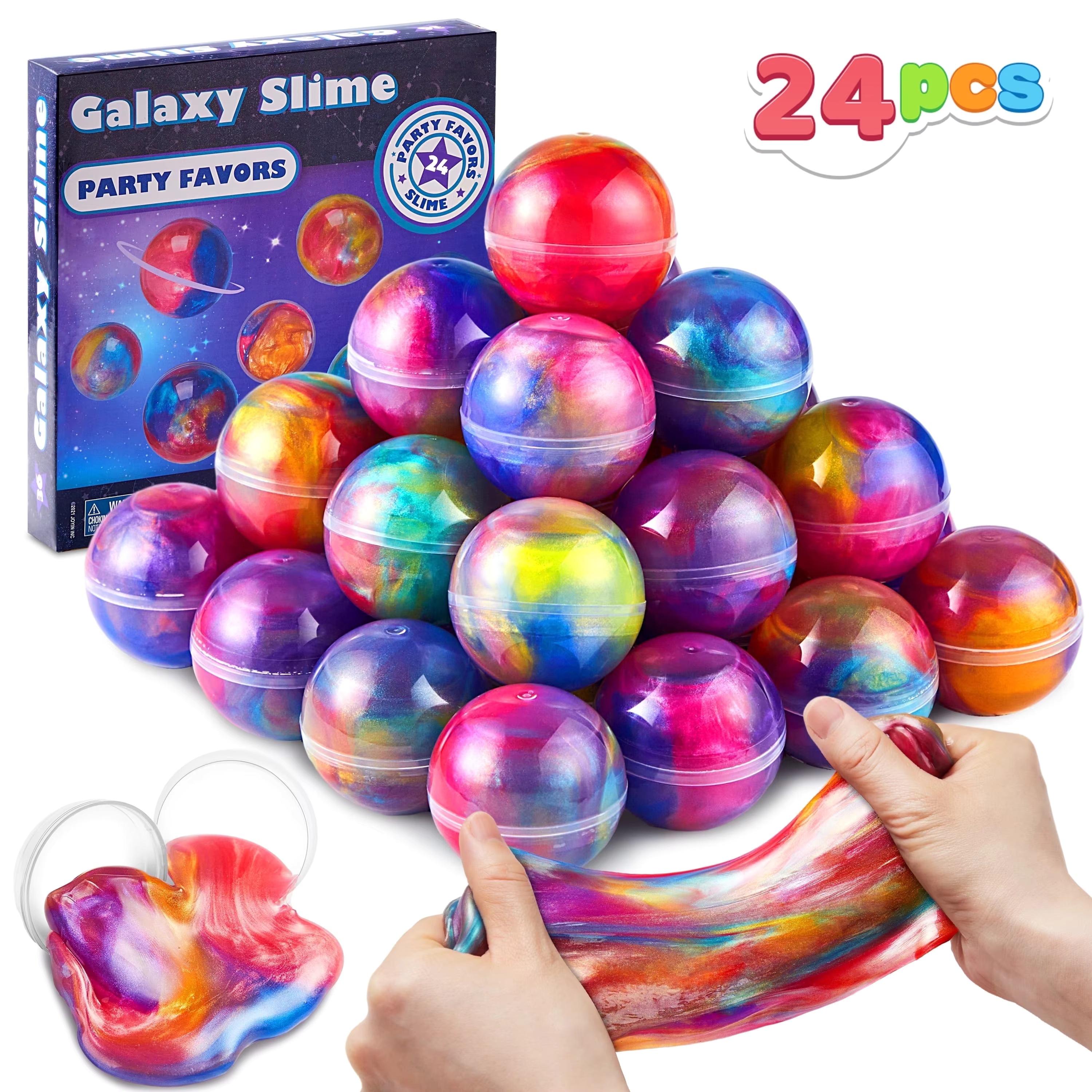 

Kids Childrens Toys Joyfy 24 Pcs Mini Slime Party Favors Multicolor Galaxy Slime Balls Putty for Stress Relief Treasure Bag Easter Egg