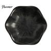 Photogenic Serving Dish Ceramic Small Dipping Plate, with Lotus Leaf Texture, Tea Room Easy Cleaning Soy Bowl, for Restaurants Parties Holidays