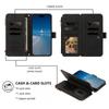 Wallet Case For OPPO Reno 16 16F 15 15F 14 14F 13 13F 12 12F 11 11F 10 Pro Max 6 5 5F 4 4F Lite Cover Zipper Crossbody & Clutch, 9 Card Slots