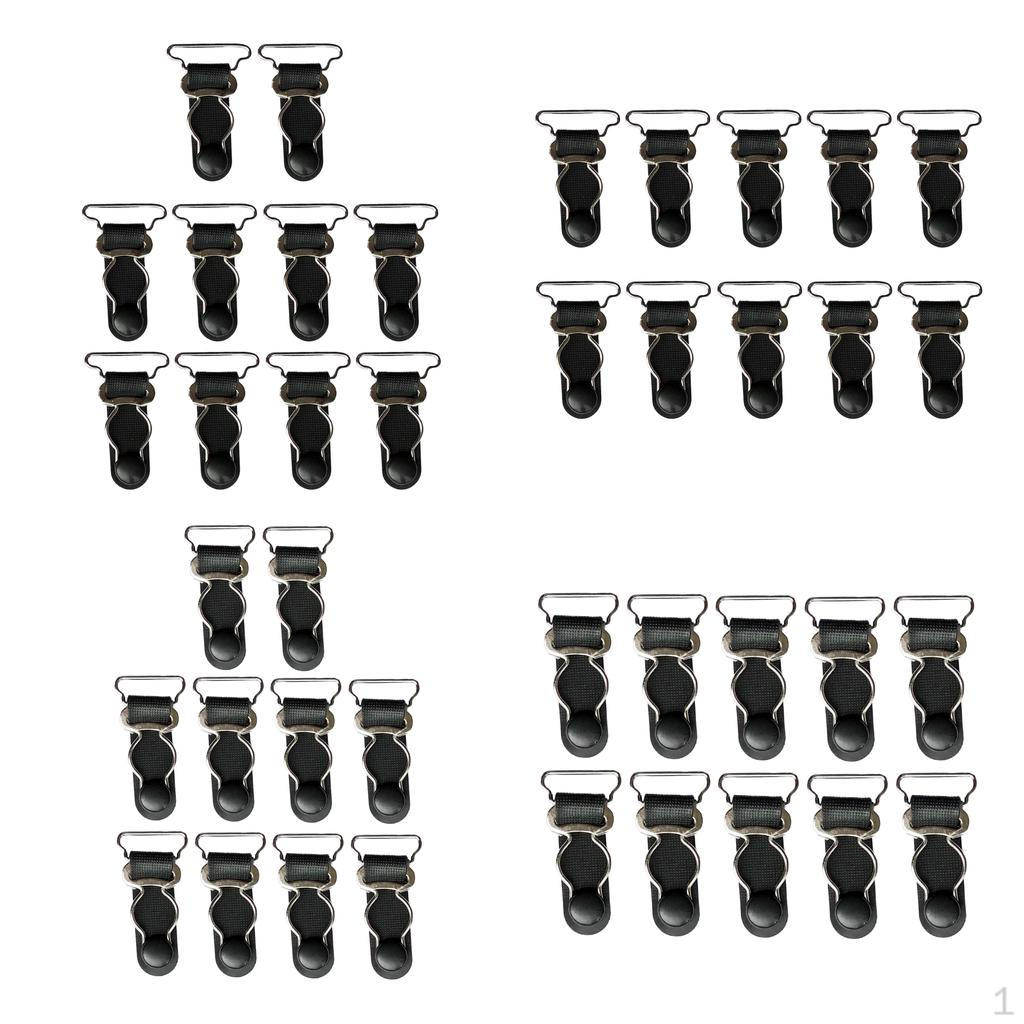 

20x 26мм Крючок-клипса для подвязок мужской черный