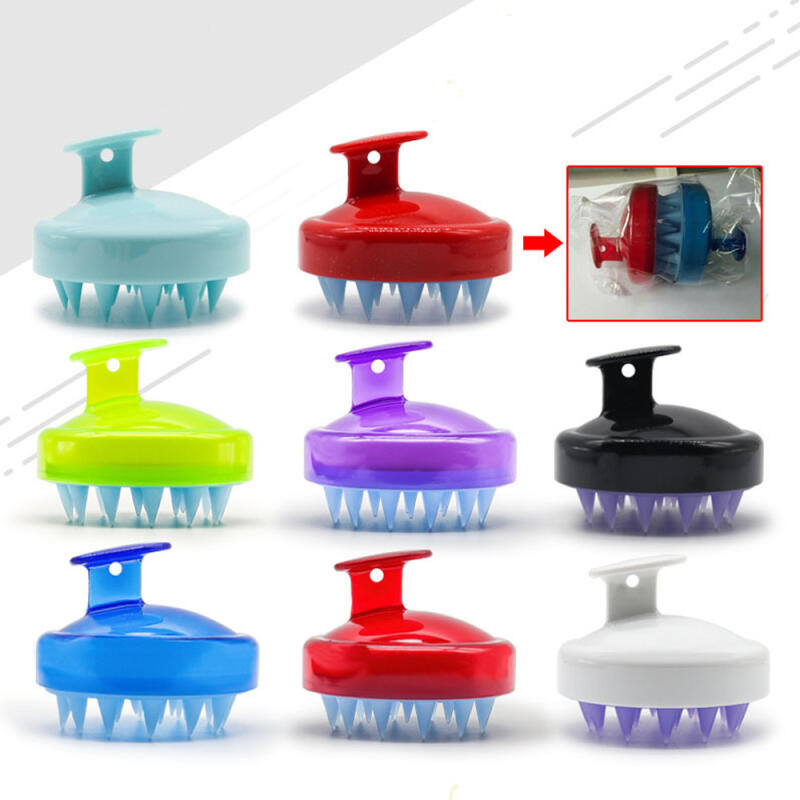 Silicone scalp massager/hairbrush