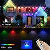 MIMI RGB Permanent Outdoor Lights for House,150FT RGB+IC Smart Outdoor Decor, or Christmas, Holiday, House Roof Lighting