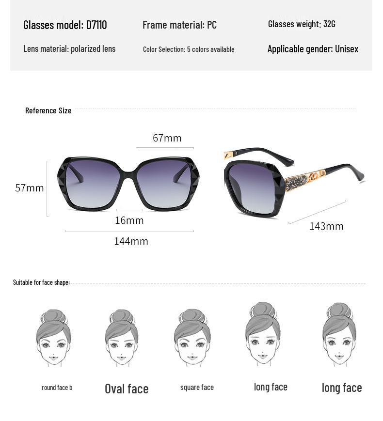 Gafas de Sol Polarizadas con Pedrería para Mujer - Protección UV Elegante, Estilo Retro