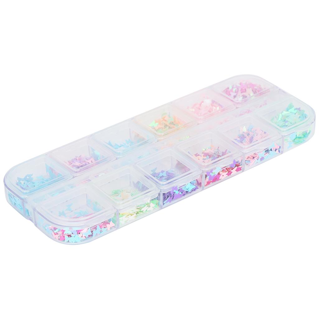 Butterfly Sequins Colorful Plastic Material DIY Decoration Crumbs Crafts Making Supplies