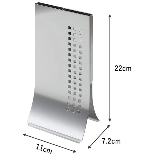 Shimomura Kikaku Knife Stand Smart Tower [Made in Japan] Holds 2 to 3 knives, Space saving, Slim width, Depth 7.2cm, Stylish, Simple, Fashionable, Sta
