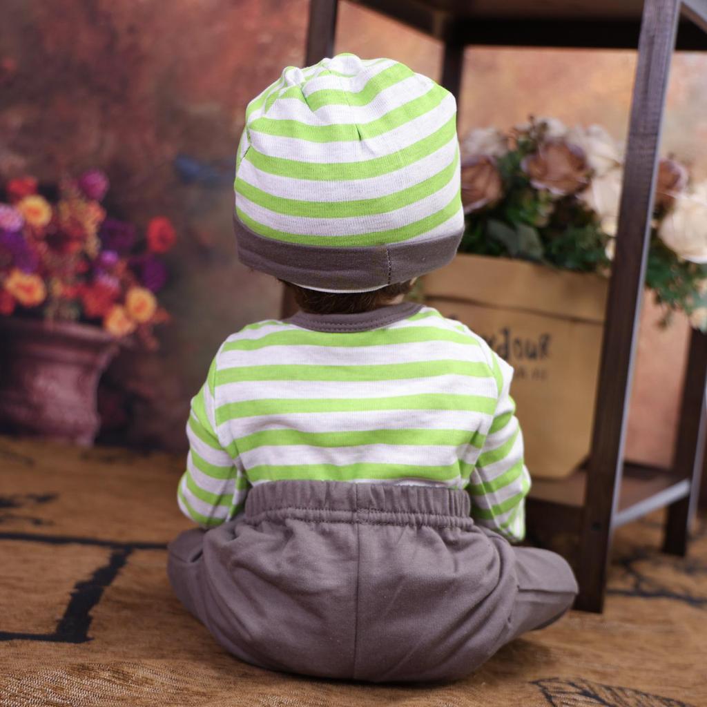KEIUMI 22 Inch Reborn Baby Doll Full Silicone Vinyl Realistic Skin Newborn Boy Toy Children Birthday Gift