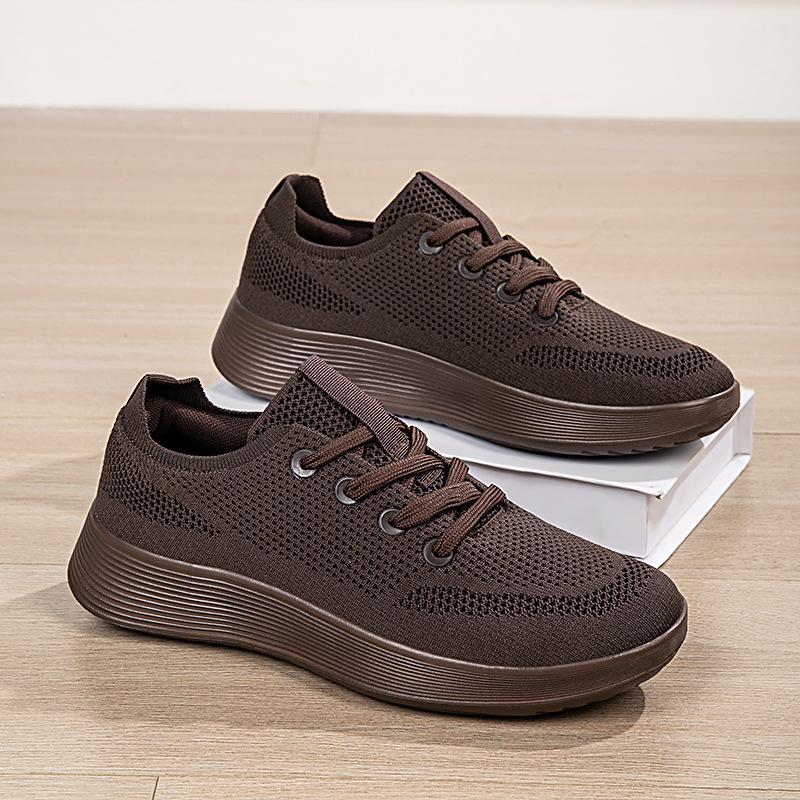 

Ultra-light and breathable, lightweight, casual walking, jogging shoes, sports trendy shoes 45 коричневий