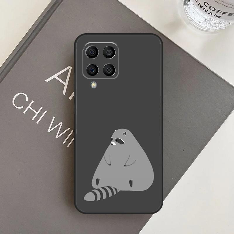 Cartoon Raccoon Kawaii Case For Samsung Galaxy M20 M32 M52 M56 M06 M16 M36 M54 M34 M14 M35 M55 M15 M11 M31 M13 M53